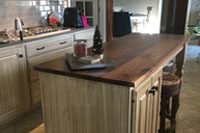 Prefinished Walnut Plank Countertop
