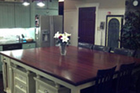 Prestained Brazilian Cherry Butcher Block countertop