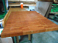 Prefinished American Cherry End Grain Butcher Block Countertop