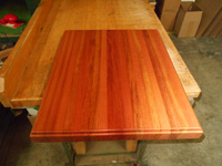 Prefinished Brazilian Cherry Butcher Block Countertop