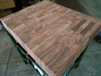 Prefinished Brazilian Cherry End Grain Butcher Block Countertop