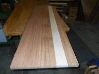 Brazilian Cherry Maple Plank Countertop