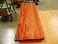 Prefinished Brazilian Cherry Plank Countertop