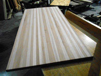 Hickory butcher block countertop