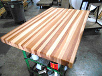 Prefinished Hickory Butcher Block Countertop