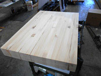 Knotty Pine Butcher Block Countertop