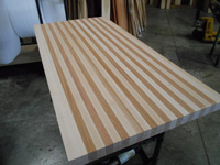 Maple and Mahogany Butcher Block Countertop