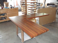 Prefinished Brazilian Cherry Butcher Block Countertop