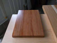 Prefinished Brazilian Cherry Butcher Block Countertop