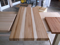 Prefinished Hickory Butcher Block Countertop