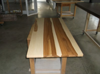 Prefinished Hickory Plank Countertop