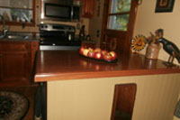 American Cherry Hand Scraped Plank Countertop