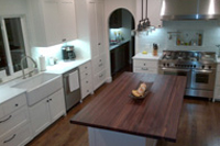 Walnut butcher block countertop