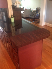 Prefinished Walnut End Grain Butcher Countertop