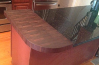 Prefinished Walnut End Grain Butcher Block Countertop