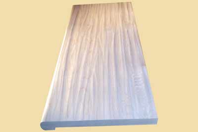 Prefinished Spanish Cedar Hand Scraped Replacement Stair Treads