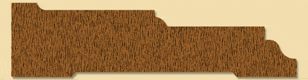 Wood Casing Moulding 1108, 15/16" x 3-5/8"