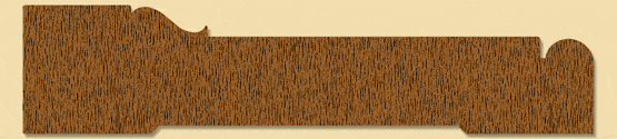 Wood Casing Moulding 1113, 1" x 4-1/2"