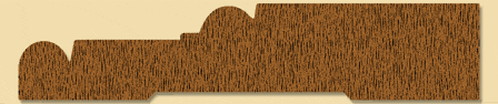 Wood Casing Moulding 1124, 3/4" x 3-5/8"