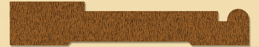 Wood Casing Moulding 166, 3/4" x 4-3/16"