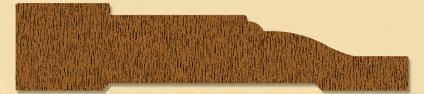 Wood Casing Moulding 186, 3/4" x 3-7/16"