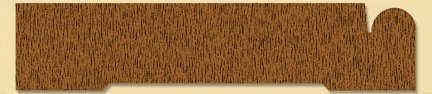 Wood Casing Moulding 190, 3/4" x 3-1/4"