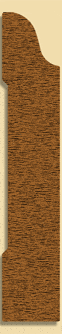 Wood Baseboard Moulding 201, 5/8" x 3-1/2"