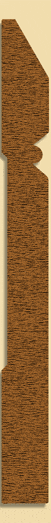 Wood Baseboard Moulding 209, 1/2" x 5-1/2"