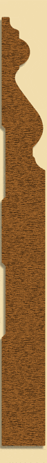 Wood Baseboard Moulding 2103, 11/16" x 7"