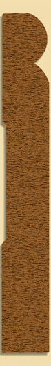 Wood Baseboard Moulding 2106, 3/4" x 5-1/2"