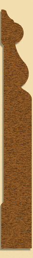Wood Baseboard Moulding 2109, 11/16" x 5-1/2"