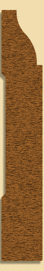 Wood Baseboard Moulding 212, 5/8" x 4"