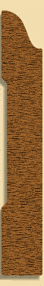 Wood Baseboard Moulding 213, 7/16" x 3"