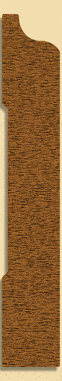 Wood Baseboard Moulding 217, 5/8" x 4"