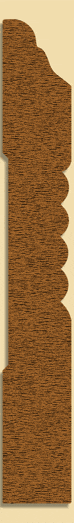 Wood Baseboard Moulding 226, 3/4" x 5-1/2"