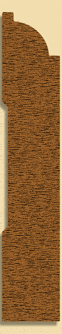 Wood Baseboard Moulding 230, 5/8" x 3-1/2"