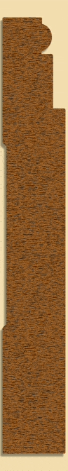 Wood Baseboard Moulding 233, 1" x 7"