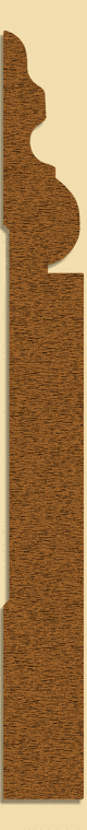 Wood Baseboard Moulding 241, 13/16" x 8"
