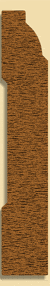 Wood Baseboard Moulding 244, 1/2" x 3"