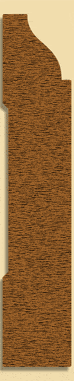 Wood Baseboard Moulding 245, 3/4" x 4"