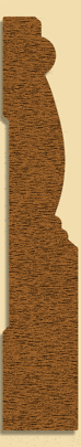 Wood Baseboard Moulding 248, 3/4" x 4-1/4"