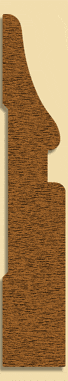 Wood Baseboard Moulding 253, 11/16" x 4"