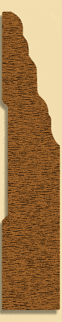 Wood Baseboard Moulding 257, 5/8" x 3-3/8"