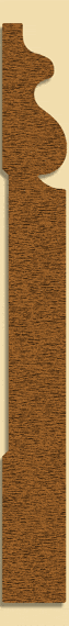Wood Baseboard Moulding 261, 5/8" x 6"