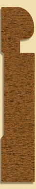 Wood Baseboard Moulding 262, 3/4" x 4"