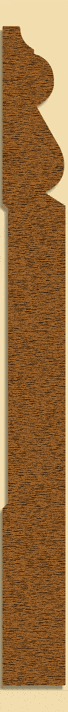 Wood Baseboard Moulding 265, 11/16" x 7-1/2"