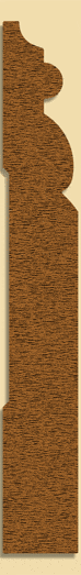 Wood Baseboard Moulding 267, 3/4" x 5-1/2"