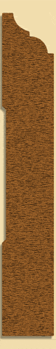 Wood Baseboard Moulding 268, 13/16" x 5-1/4"