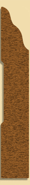 Wood Baseboard Moulding 271, 5/8" x 4"
