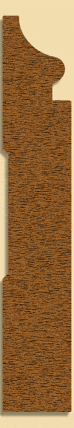 Wood Baseboard Moulding 274, 3/4" x 4-1/2"